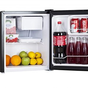 Hisense RS17B5 Feet Free-Standing Compact Refrigerator, 1.7 Cubic Foot, Black