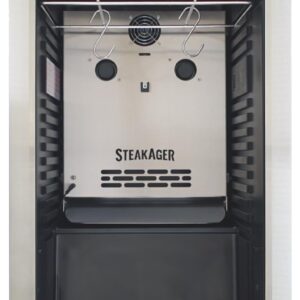 SteakAger PRO 40 Home Beef Dry Aging Refrigerator, Enjoy Dry-Aged Steak Perfection at Home, Black and Stainless Steel with 40Lbs Capacity