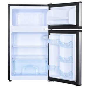 Avanti RA31B3S 3.1 Cubic Foot 2-Door Counter-high Refrigerator/Freezer, 33.5" x 18.8" x 19.8", Black