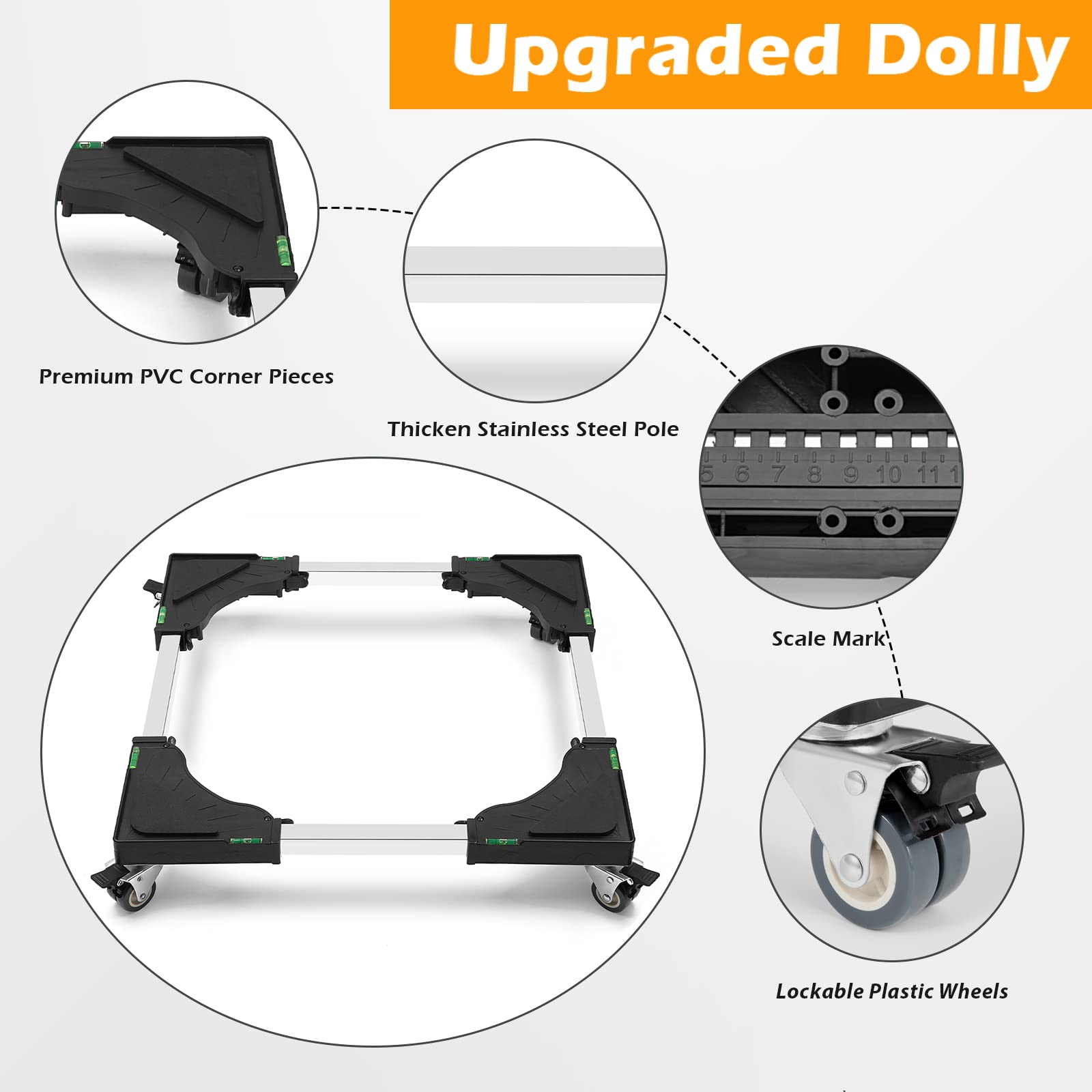 Mini Fridge Stand and Furniture Dolly Bundle