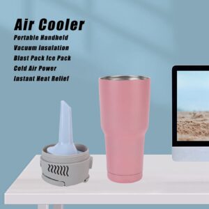Cooling Fan, Instant Heat Relief Vacuum Insulation Cold Air Power Refrigeration Straight Cup for Camping for Office