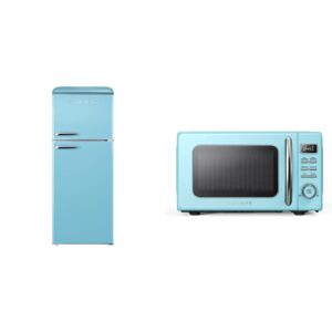 galanz retro refrigerator and microwave oven bundle