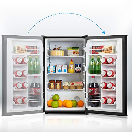 Midea MRM31A4ABB Compact All Refrigerator, Thermoelectric Mini 3.1 Cubic Feet-for Home, Office, Dorm, Fridge Black