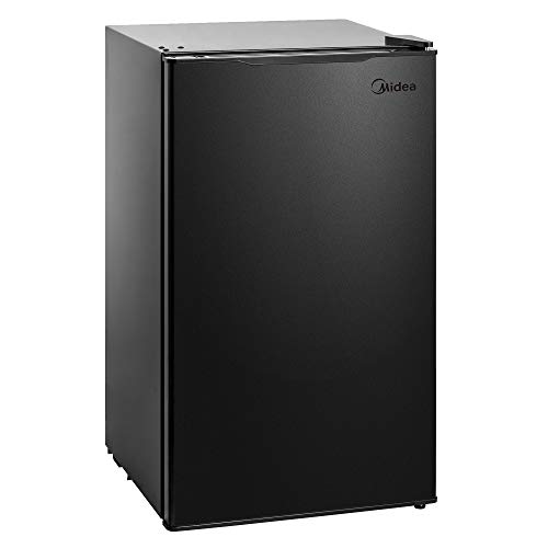 Midea MRM31A4ABB Compact All Refrigerator, Thermoelectric Mini 3.1 Cubic Feet-for Home, Office, Dorm, Fridge Black