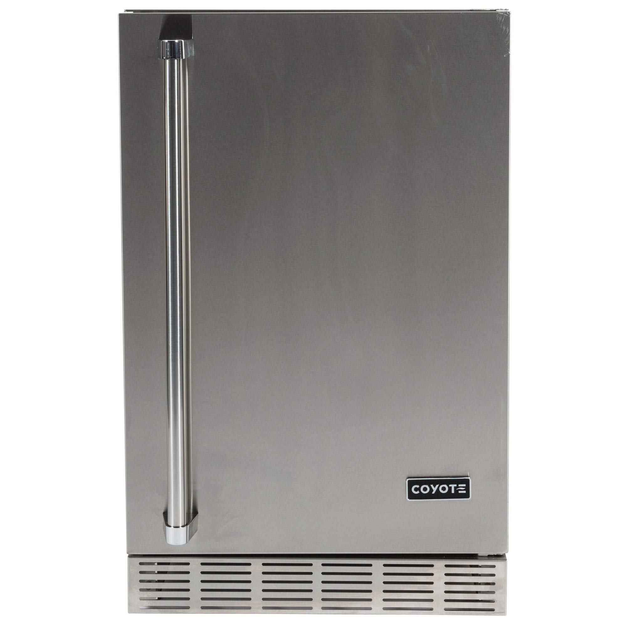 Coyote 21-Inch Outdoor Rated Compact Refrigerator, Left Hinge, 4.1 Cu. Ft., CBIR-L