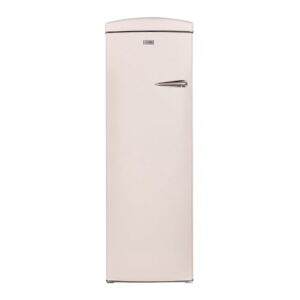 8.3 cu. ft. freestanding frost free retro upright freezer with fast freeze, adjustable temp control in cream