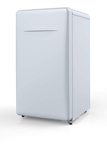 Winia WFR044RCNL Retro Compact Refrigerator, 4.4 Cu. Ft, City Blue