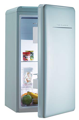 Winia WFR044RCNL Retro Compact Refrigerator, 4.4 Cu. Ft, City Blue