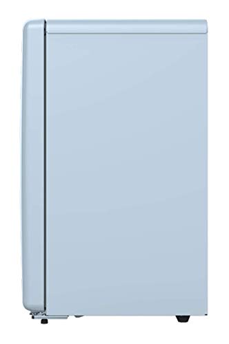 Winia WFR044RCNL Retro Compact Refrigerator, 4.4 Cu. Ft, City Blue