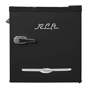 RCA 1.6 cu. ft. Retro Bar Fridge with Side Bottle Opener, Black (RFR176-BLACK)