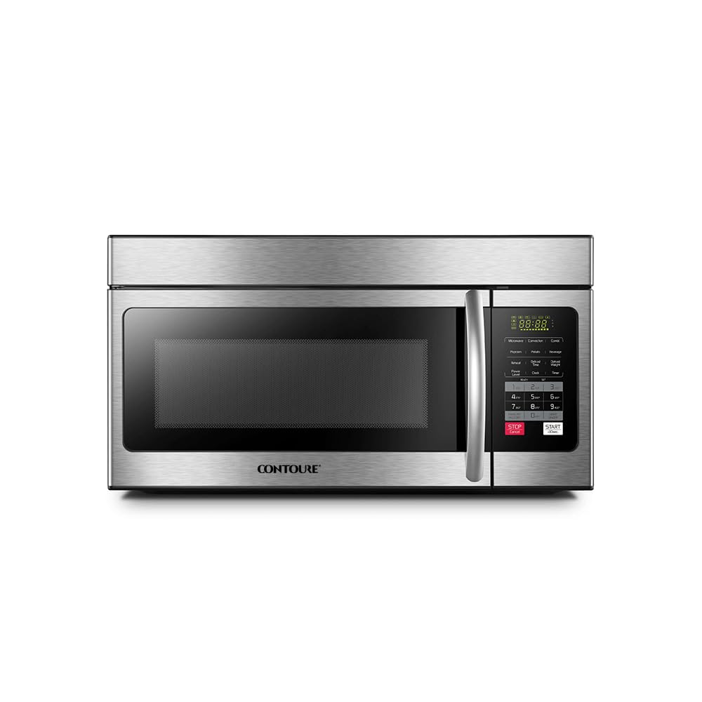 CONTOURE RV Convection Microwave 1.6 cu.ft. | 1000W Power | 4 Auto-Cook Menus | LED Display | Easy Install | RV-500-OTR