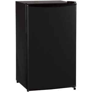 keystone energy star 3.3-cu. ft. single-door small refrigerator with full-width freezer compartment, compact drink and snack mini fridge for dorm room, bedroom, apartment, and office in black