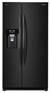 daewoo frs-y22d2b side refrigerator, black, includes delivery and hookup