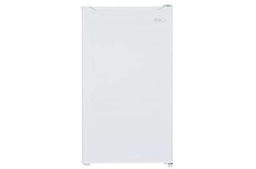 Danby DAR032B1WM 3.2 Cu.Ft. Mini Fridge In White - Free-Standing All Fridge For Bedroom, Living Room, Kitchen, Dorm