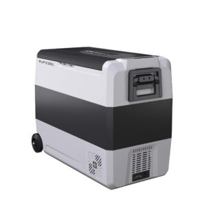 alpicool t60 dual temperature control portable refrigerator 63 quart compact fridge mini freezer -12/24v dc and 110-240v ac