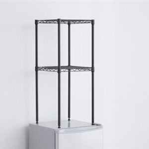 DormCo Suprima Mini-Fridge Organizer Shelves - Gunmetal Gray