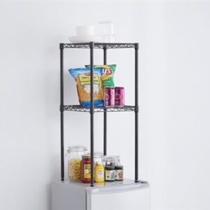 DormCo Suprima Mini-Fridge Organizer Shelves - Gunmetal Gray