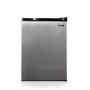 conserv 2.6 cu.ft. compact refrigerator-stainless, reversible door