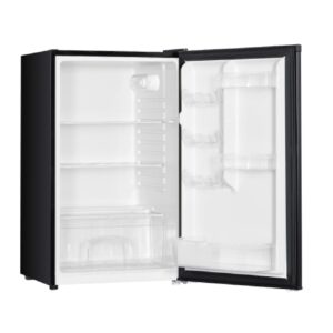 impecca all-refrigerator with reversible door, interior light, classic refrigerator, compact refrigerator mini fridge, 4.4 cubic feet, black