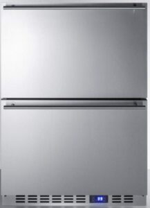 summit ff642d drawer refrigerator, stainless steel
