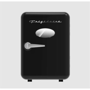 frigidaire portable retro 6-can mini fridge, black color - efmis137-black