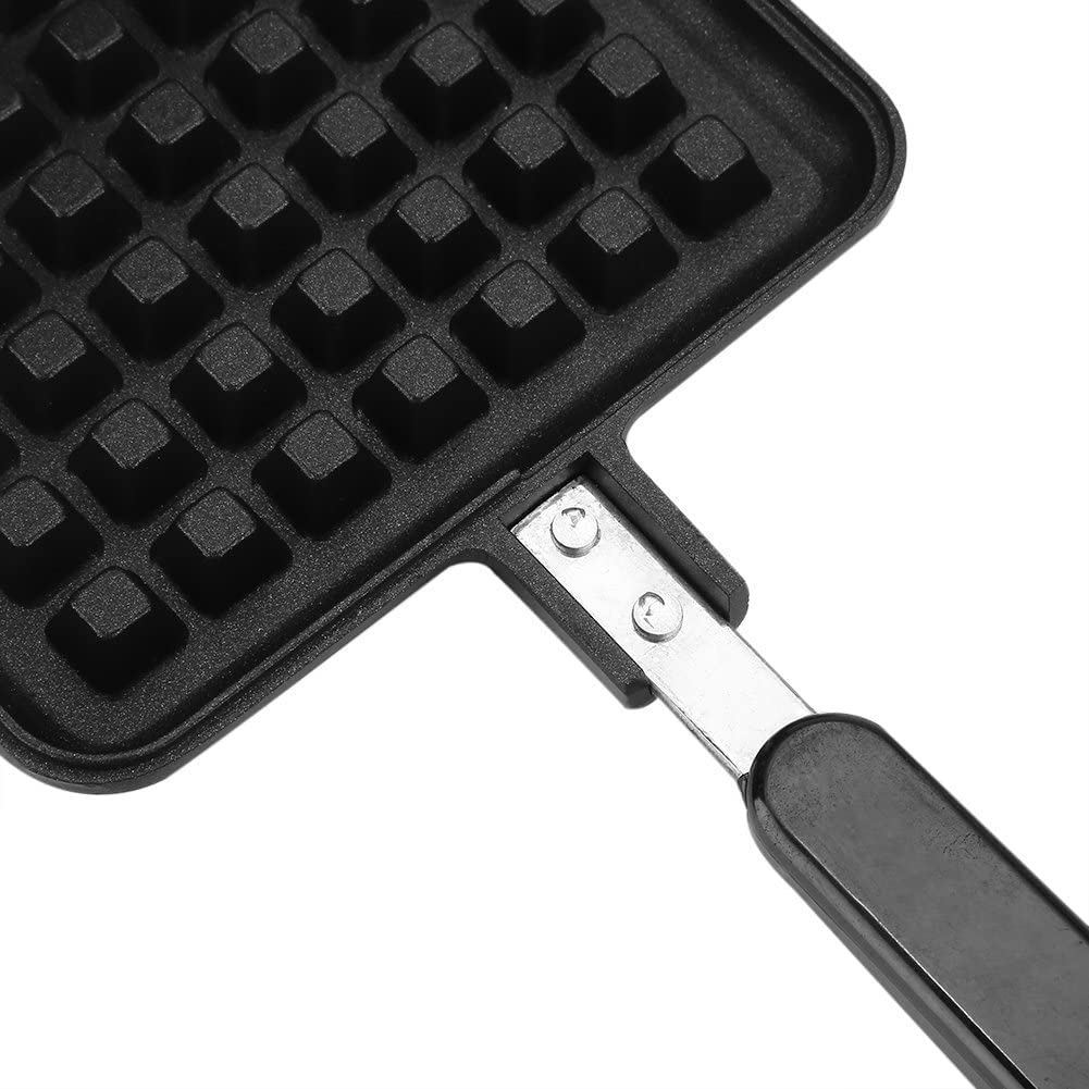 Mini Waffle Maker Pan Waffle Nonstick Coating Waffle Baking Mold Plate Stovetop Waffle Skillet for Belgian Waffle Sandwich Toaster