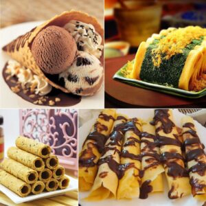 Egg Roll Maker, Waffle Cone Maker, Household Kitchen Gas Nonstick Waffle Cone Making Mould Baker Egg Roll Baking Tool