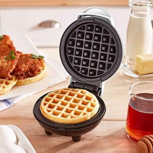 DASH DMW001BK Mini Maker for Individual Waffles, Hash Browns, Keto Chaffles with Easy to Clean, Non-Stick Surfaces, 4 Inch, Black