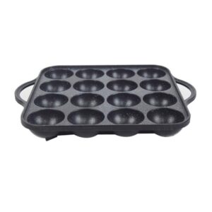 UPIT 16-Holes Takoyaki Maker Pan Plate for Stovetop, Nonstick Coating Aluminum, 7.7 x 7.7 inches