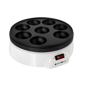 Health and Home Electric Japanese Takoyaki Octopus Pan 8- Balls Maker Danish Aebleskiver and Ebelskiver Maker, Cake Pops Maker With Nonstick Coating,Easy Clean