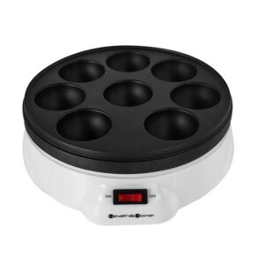 Health and Home Electric Japanese Takoyaki Octopus Pan 8- Balls Maker Danish Aebleskiver and Ebelskiver Maker, Cake Pops Maker With Nonstick Coating,Easy Clean