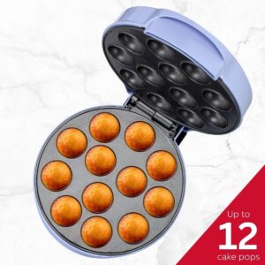 Holstein Housewares Cake Pop Maker, Lavender - Makes 12 Cake Pops, Non-Stick Coating, Perfect for Birthday and Holiday Parties