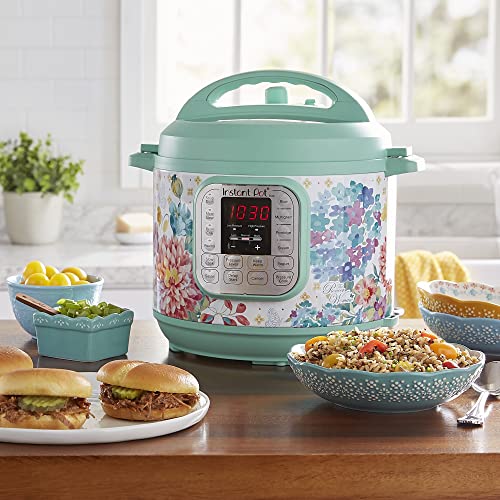 The Pioneer Woman Instant Pot 6qt 6 Quart Programmable Pressure Cooker Slow Electric Multi Use Rice Saute Cooking Steamer Warmer Blooming Bouquet