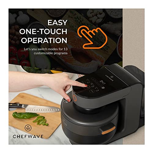 ChefWave Chefe 13-in-1 Programmable 4 Qt. Multicooker, Small Non-Stick Stainless Steel Crockpot/Slow Multi Cooker without Coating, Voice Alerts, 360 Induction Heating Technology, Includes Recipe Book