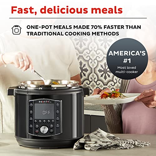 Instant Pot Pro 10-in-1 Pressure Cooker (8QT, 0) + Stainless Steel Inner Pot with Handles