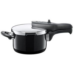 silit sicomatic® t-plus pressure cooker 2.5l without insert Ø 18 cm black made in germany inside scale silargan® functional ceramic suitable for induction hobs