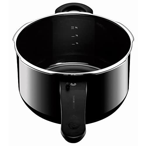 Silit Sicomatic® T-Plus Pressure Cooker 2.5L Without Insert Ø 18 cm Black Made in Germany Inside Scale Silargan® Functional Ceramic Suitable for Induction Hobs