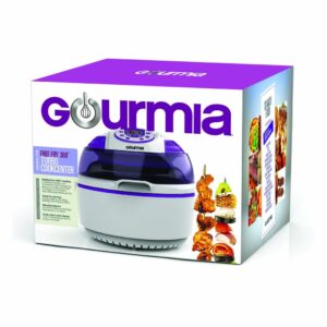 Gourmia GTA1500 Digital Electric Air Fryer, Griller and Roaster with Calorie Reducer Technology, White Free Recipe Book Included