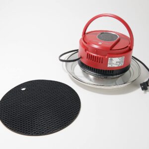 Cook's Essentials Air Fryer Lid for Pots, Pans & Pressure Cooker (Renewed), Red