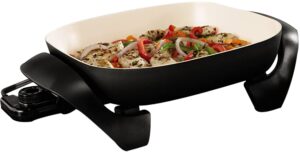 nonstick electric skillet - great for breakfast lunch dinner, and entertaining (16 inch)