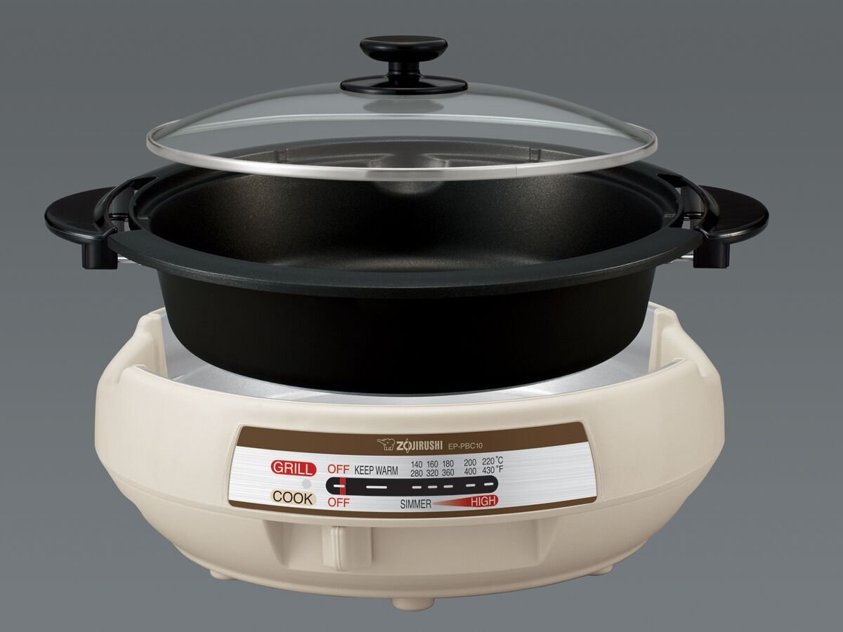 Zojirushi EP-RAC50 Gourmet d'Expert 1350-Watt Electric Skillet & EP-PBC10 Gourmet d'Expert Electric Skillet