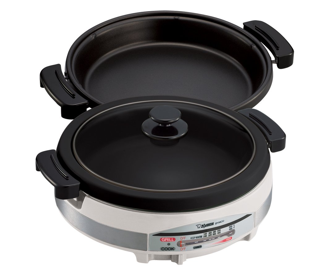 Zojirushi EP-RAC50 Gourmet d'Expert 1350-Watt Electric Skillet & EP-PBC10 Gourmet d'Expert Electric Skillet