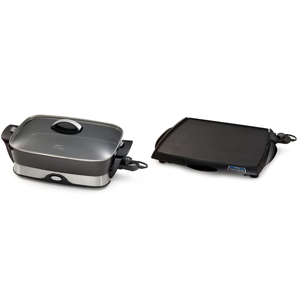 Presto 16-inch Electric Skillet and Tilt 'n Drain Big Griddle