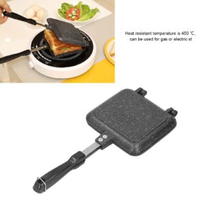 Joyzan Stovetop Sandwich Maker, Double Sided Hot Nonstick Toasted Frying Pan Panini Press Grilled Waffle Cooker Flip Plates Baking Cooking Pot Toaster Crispy Grilling Breakfast Cheese Home Kitchen