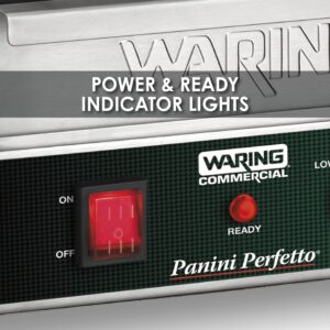 Waring Commercial WPG150B Compact Italian-Style Panini Grill, 208-volt