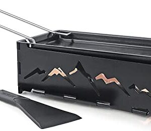 Swissmar Nordic Foldable Candlelight Raclette, Black