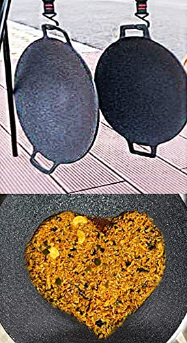 KOREAC_Korean BBQ Non-stick Grill_ Circular size 14.2 inches [Round Griddle Pan 14.2in + Bag] Natural Material 6 Layer Coating/We can use it at home or outside._Made in Korea.