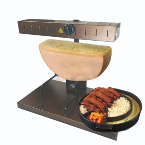 li bai raclette cheese melter commercial cheese melting machine electric for a half of cheese wheel height adjustable 650w(850a)