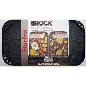 Starfrit THE Rock 10.6 x 19.5-Inch Reversible Grill/Griddle, Inch Inch, Black