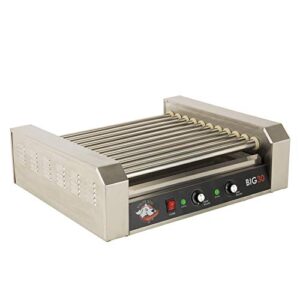 roller dog rdb30ss hot dog cooker, 23" l x 18 3/4" w x 8" h, stainless steel
